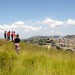 Training participants look over the proposed path of Tronco Avenue in Porto Alegre, Brazil.