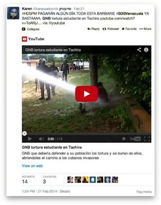 Twitter Post - Venezuela